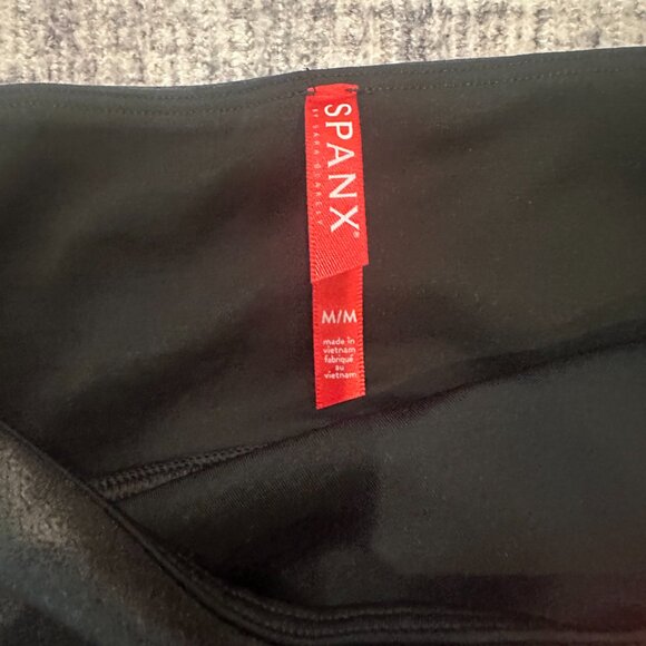 NWT Spanx Faux Leather Leggings, Size Medium, Black - Picture 9 of 13
